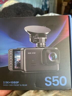 S50 2.5K+1080P Front & Rear Dash Cam - Black / Insurance Discount @most!!!